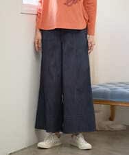 NGLGF20270 GIANNI LO GIUDICE(ジャンニ ロ ジュディチェ) [洗える]スラブシャンブレーデニムパンツ ネイビー