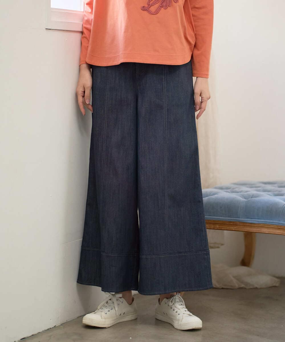 NGLGF20270 GIANNI LO GIUDICE [洗える]スラブシャンブレーデニムパンツ