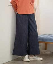 NGLGF20270 GIANNI LO GIUDICE(ジャンニ ロ ジュディチェ) [洗える]スラブシャンブレーデニムパンツ ネイビー