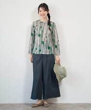 NGLGF20270 GIANNI LO GIUDICE(ジャンニ ロ ジュディチェ) [洗える]スラブシャンブレーデニムパンツ ネイビー