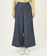 NGLGF20270 GIANNI LO GIUDICE(ジャンニ ロ ジュディチェ) [洗える]スラブシャンブレーデニムパンツ ネイビー