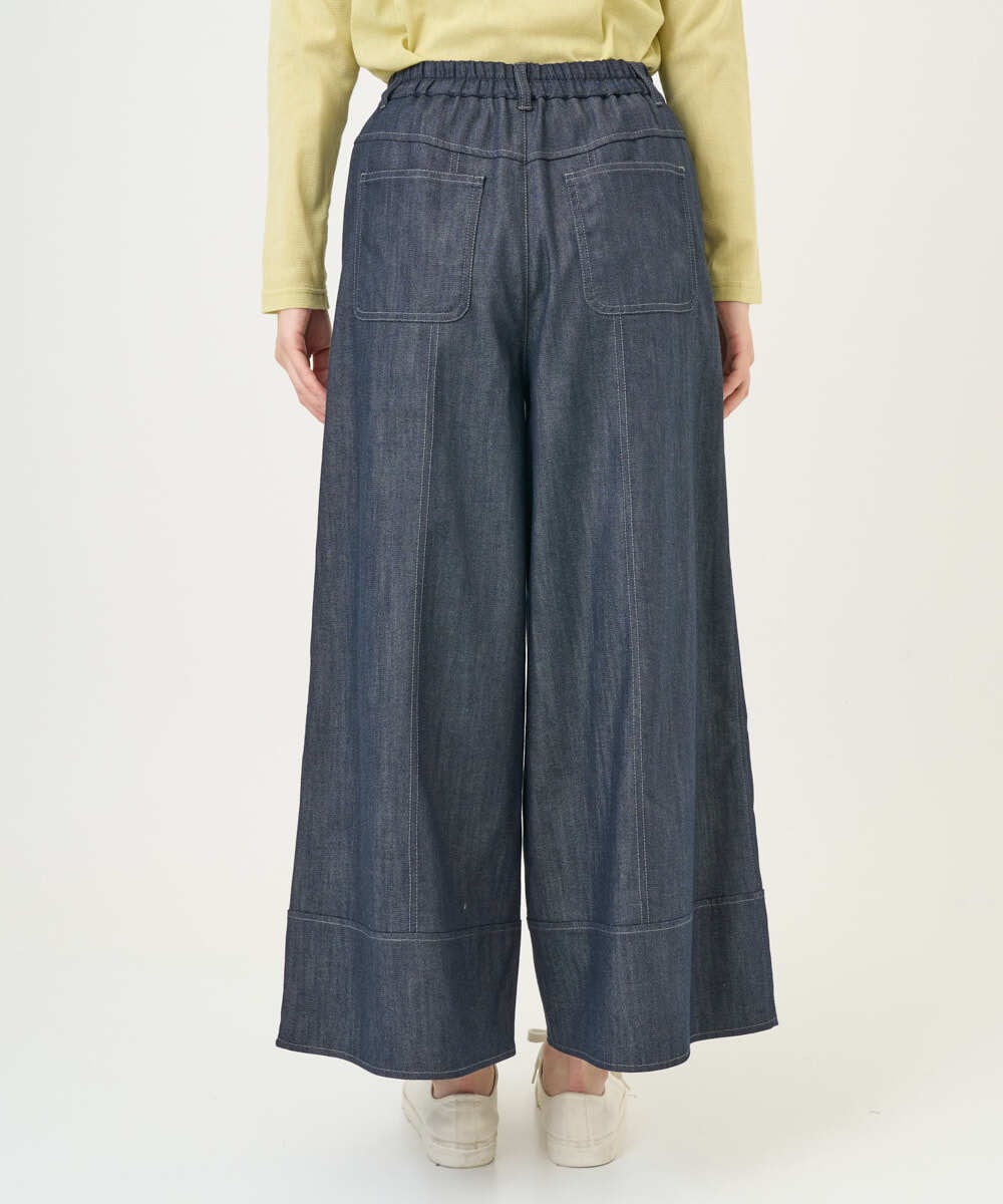 NGLGF20270 GIANNI LO GIUDICE(ジャンニ ロ ジュディチェ) [洗える]スラブシャンブレーデニムパンツ ネイビー