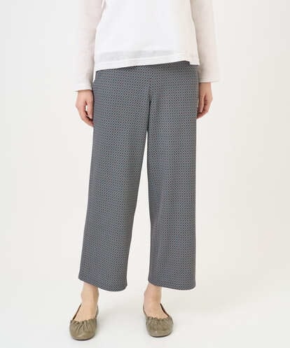 NGLGF28250 GIANNI LO GIUDICE [洗える・リバーシブル]裏コットン幾何プリントパンツ