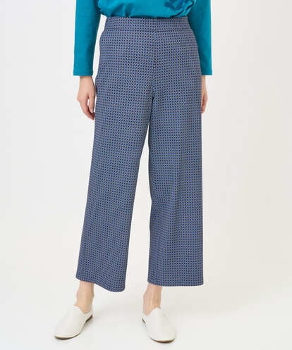 NGLGF28250 GIANNI LO GIUDICE [洗える・リバーシブル]裏コットン幾何プリントパンツ