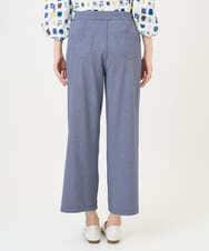 NGLGF28250 GIANNI LO GIUDICE(ジャンニ ロ ジュディチェ) [洗える・リバーシブル]裏コットン幾何プリントパンツ ブルー