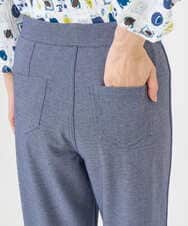 NGLGF28250 GIANNI LO GIUDICE(ジャンニ ロ ジュディチェ) [洗える・リバーシブル]裏コットン幾何プリントパンツ ブルー