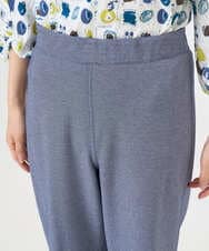 NGLGF28250 GIANNI LO GIUDICE(ジャンニ ロ ジュディチェ) [洗える・リバーシブル]裏コットン幾何プリントパンツ ブルー