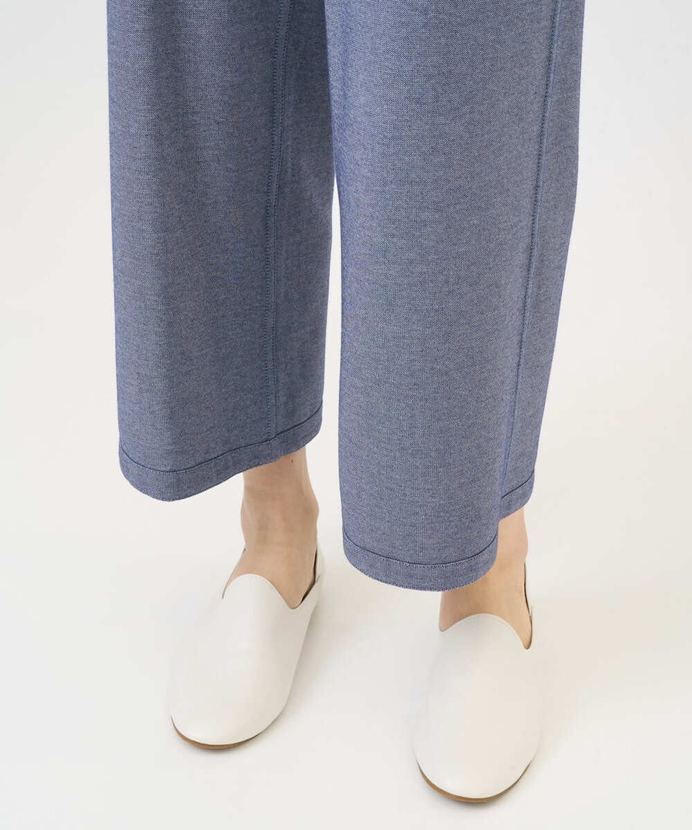 NGLGF28250 GIANNI LO GIUDICE(ジャンニ ロ ジュディチェ) [洗える・リバーシブル]裏コットン幾何プリントパンツ ブルー