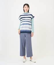 NGLGF28250 GIANNI LO GIUDICE(ジャンニ ロ ジュディチェ) [洗える・リバーシブル]裏コットン幾何プリントパンツ ブルー