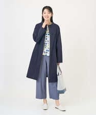 NGLGF28250 GIANNI LO GIUDICE(ジャンニ ロ ジュディチェ) [洗える・リバーシブル]裏コットン幾何プリントパンツ ブルー