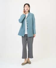 NGLGF28250 GIANNI LO GIUDICE(ジャンニ ロ ジュディチェ) [洗える・リバーシブル]裏コットン幾何プリントパンツ ブルー