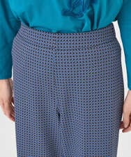 NGLGF28250 GIANNI LO GIUDICE(ジャンニ ロ ジュディチェ) [洗える・リバーシブル]裏コットン幾何プリントパンツ ブルー