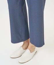 NGLGF28250 GIANNI LO GIUDICE(ジャンニ ロ ジュディチェ) [洗える・リバーシブル]裏コットン幾何プリントパンツ ブルー