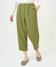 NGLGF39180 GIANNI LO GIUDICE(ジャンニ ロ ジュディチェ) [洗える・日本製]ナチュラルスムースパンツ グリーン