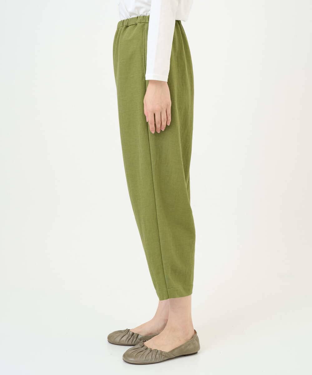 NGLGF39180 GIANNI LO GIUDICE(ジャンニ ロ ジュディチェ) [洗える・日本製]ナチュラルスムースパンツ グリーン