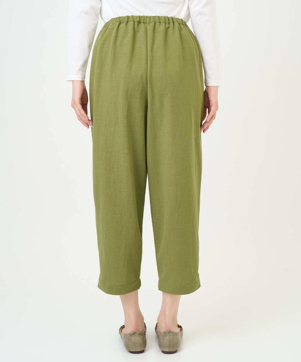 NGLGF39180 GIANNI LO GIUDICE(ジャンニ ロ ジュディチェ) [洗える・日本製]ナチュラルスムースパンツ グリーン