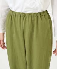 NGLGF39180 GIANNI LO GIUDICE(ジャンニ ロ ジュディチェ) [洗える・日本製]ナチュラルスムースパンツ グリーン