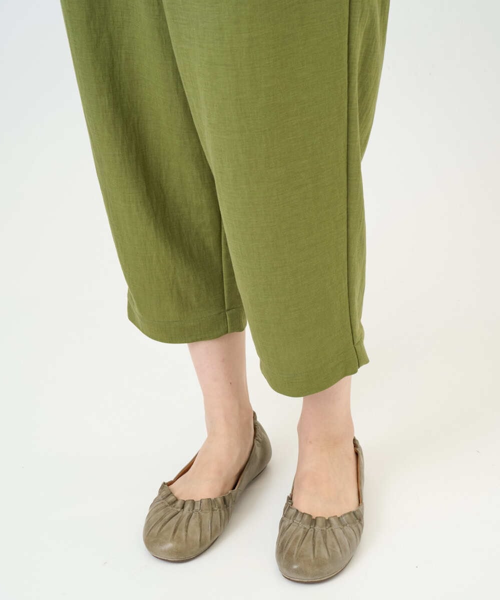 NGLGF39180 GIANNI LO GIUDICE(ジャンニ ロ ジュディチェ) [洗える・日本製]ナチュラルスムースパンツ グリーン