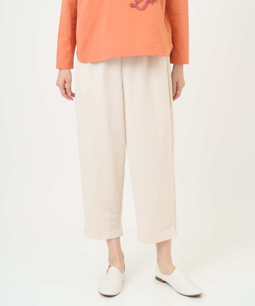 NGLGF39180 GIANNI LO GIUDICE(ジャンニ ロ ジュディチェ) [洗える・日本製]ナチュラルスムースパンツ アイボリー