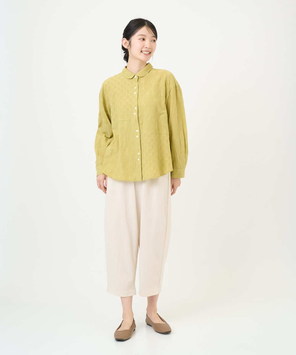 NGLGF39180 GIANNI LO GIUDICE(ジャンニ ロ ジュディチェ) [洗える・日本製]ナチュラルスムースパンツ アイボリー