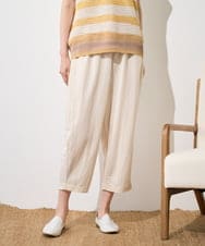 NGLGF39180 GIANNI LO GIUDICE(ジャンニ ロ ジュディチェ) [洗える・日本製]ナチュラルスムースパンツ アイボリー