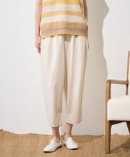 NGLGF39180 GIANNI LO GIUDICE(ジャンニ ロ ジュディチェ) [洗える・日本製]ナチュラルスムースパンツ アイボリー