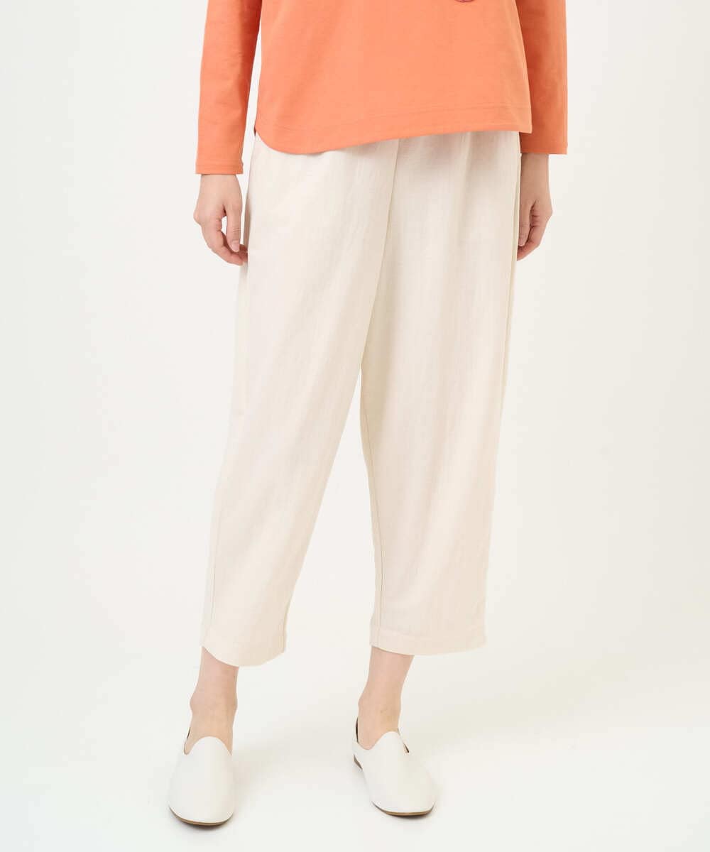 NGLGF39180 GIANNI LO GIUDICE(ジャンニ ロ ジュディチェ) [洗える・日本製]ナチュラルスムースパンツ アイボリー