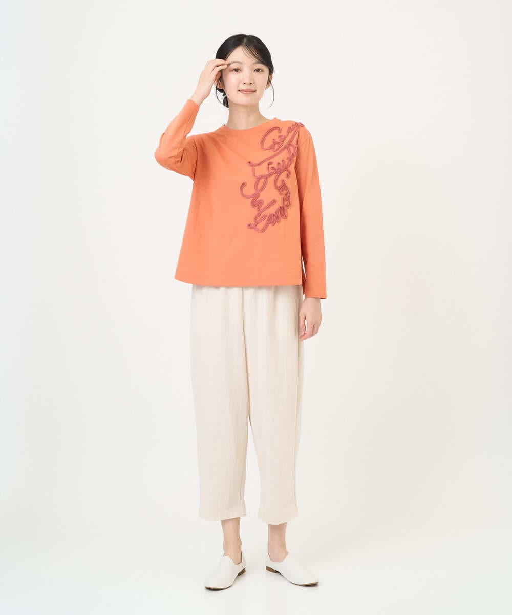 NGLGF39180 GIANNI LO GIUDICE(ジャンニ ロ ジュディチェ) [洗える・日本製]ナチュラルスムースパンツ アイボリー