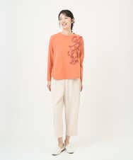 NGLGF39180 GIANNI LO GIUDICE(ジャンニ ロ ジュディチェ) [洗える・日本製]ナチュラルスムースパンツ アイボリー