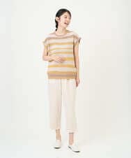 NGLGF39180 GIANNI LO GIUDICE(ジャンニ ロ ジュディチェ) [洗える・日本製]ナチュラルスムースパンツ アイボリー