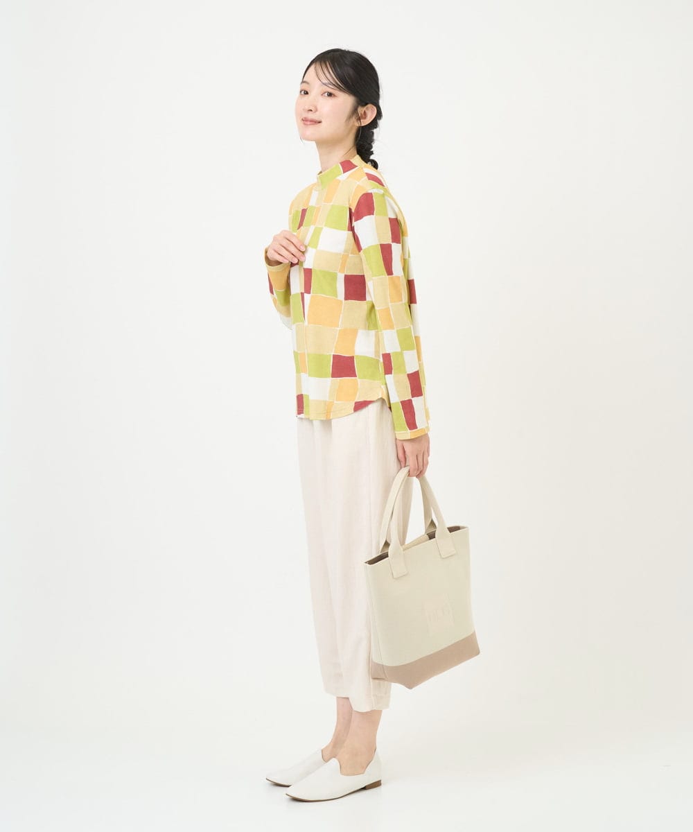 NGLGF39180 GIANNI LO GIUDICE(ジャンニ ロ ジュディチェ) [洗える・日本製]ナチュラルスムースパンツ アイボリー