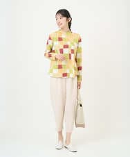 NGLGF39180 GIANNI LO GIUDICE(ジャンニ ロ ジュディチェ) [洗える・日本製]ナチュラルスムースパンツ アイボリー