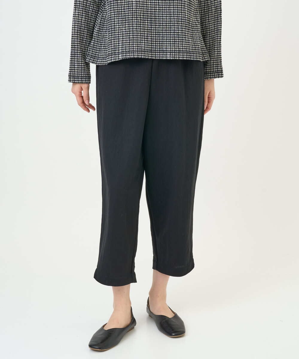 NGLGF39180 GIANNI LO GIUDICE(ジャンニ ロ ジュディチェ) [洗える・日本製]ナチュラルスムースパンツ ブラック