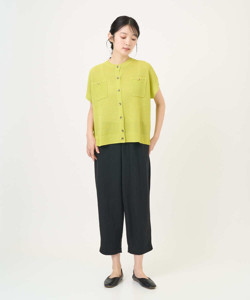 NGLGF39180 GIANNI LO GIUDICE(ジャンニ ロ ジュディチェ) [洗える・日本製]ナチュラルスムースパンツ ブラック