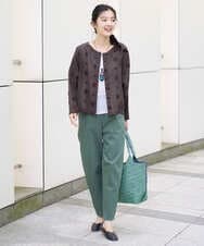 NGLGF58250 GIANNI LO GIUDICE(ジャンニ ロ ジュディチェ) [洗える]コットンエステルクールマックスパンツ カーキ