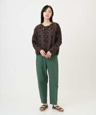 NGLGF58250 GIANNI LO GIUDICE(ジャンニ ロ ジュディチェ) [洗える]コットンエステルクールマックスパンツ カーキ