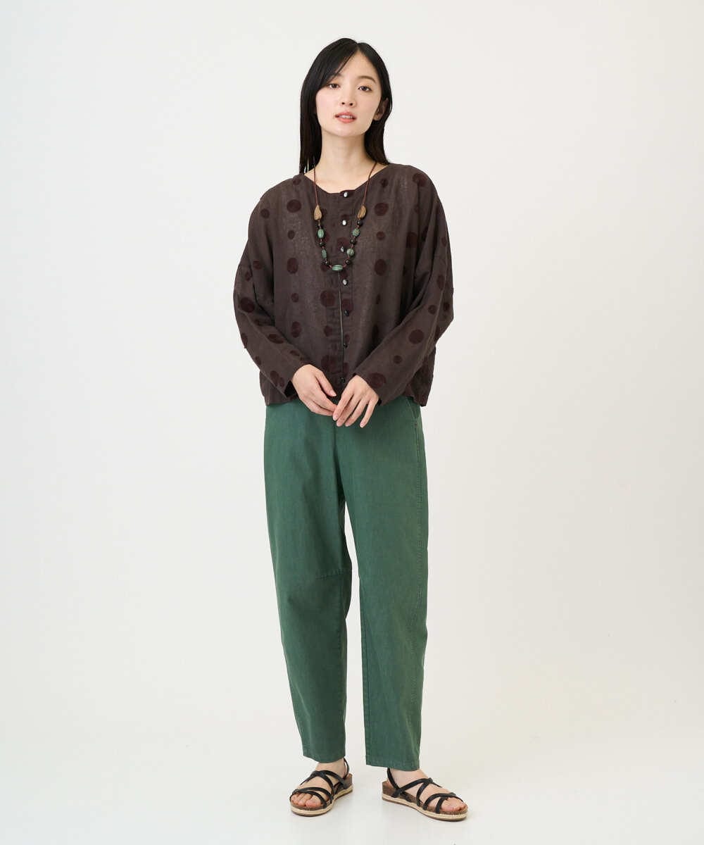 NGLGF58250 GIANNI LO GIUDICE(ジャンニ ロ ジュディチェ) [洗える]コットンエステルクールマックスパンツ カーキ