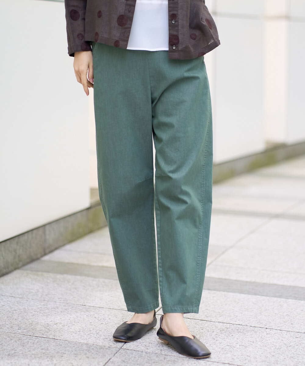 NGLGF58250 GIANNI LO GIUDICE(ジャンニ ロ ジュディチェ) [洗える]コットンエステルクールマックスパンツ カーキ