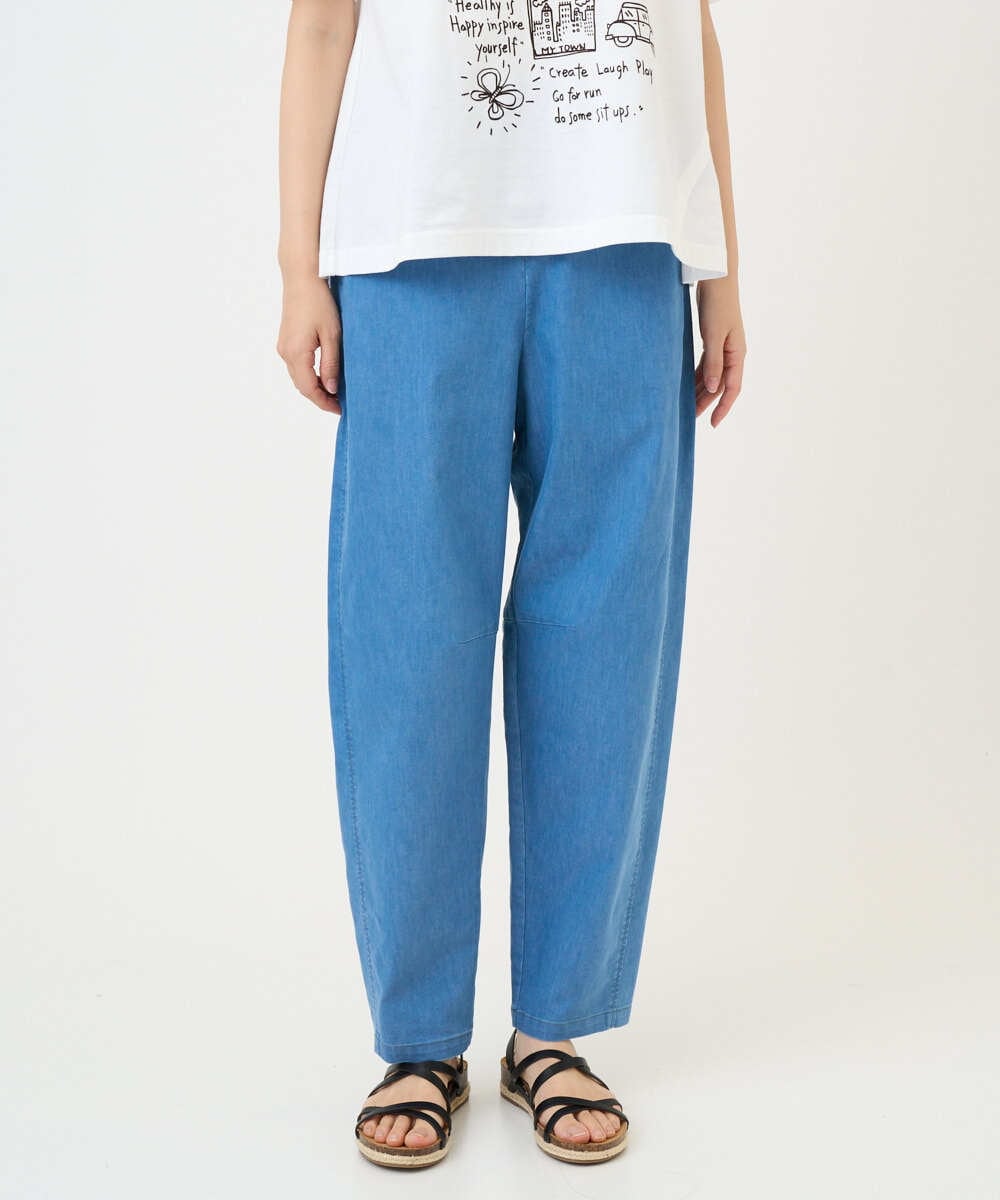 NGLGF58250 GIANNI LO GIUDICE(ジャンニ ロ ジュディチェ) [洗える]コットンエステルクールマックスパンツ ライトブルー