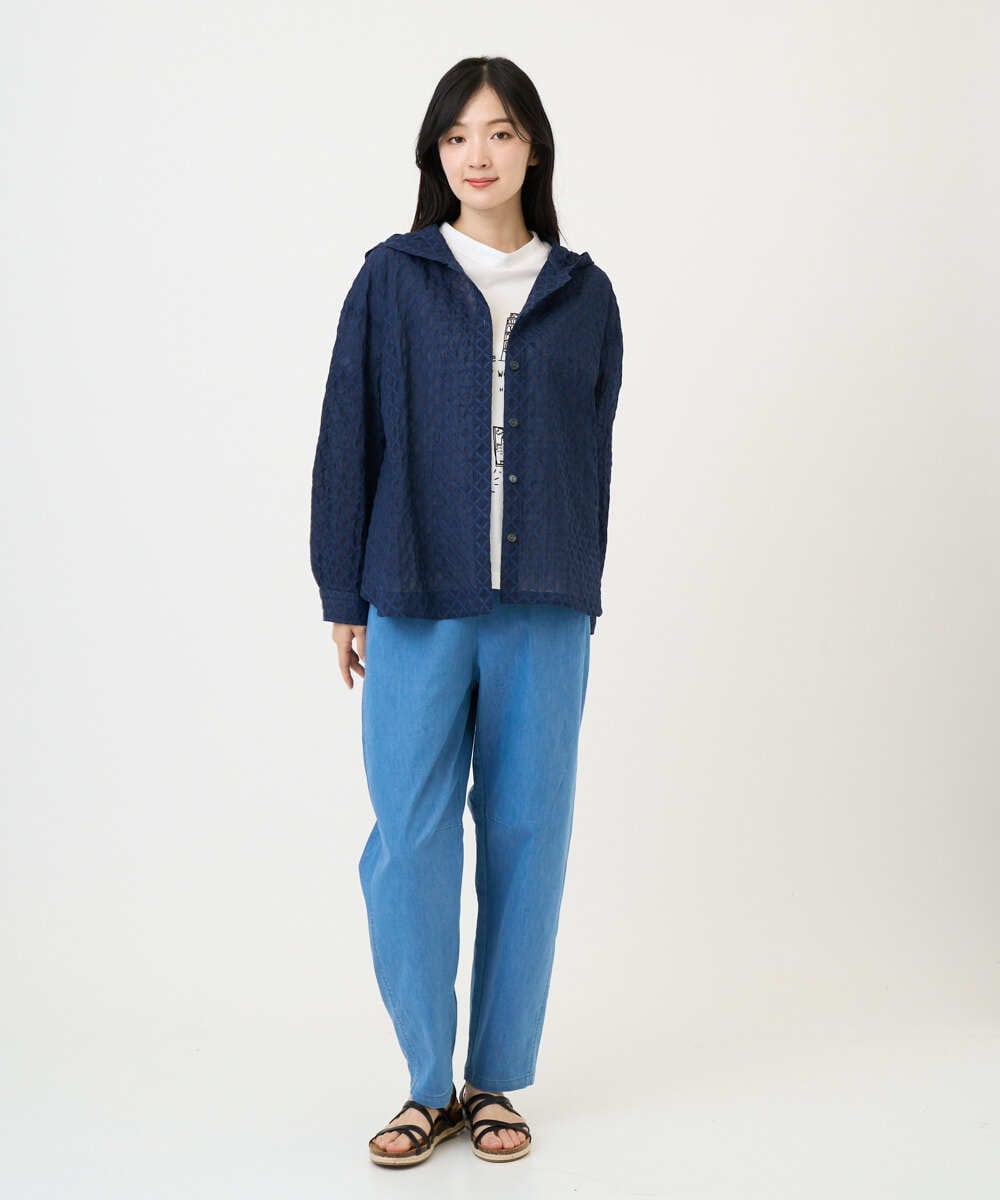 NGLGF58250 GIANNI LO GIUDICE(ジャンニ ロ ジュディチェ) [洗える]コットンエステルクールマックスパンツ ライトブルー