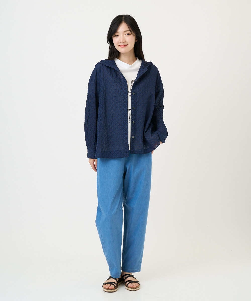 NGLGF58250 GIANNI LO GIUDICE(ジャンニ ロ ジュディチェ) [洗える]コットンエステルクールマックスパンツ ライトブルー