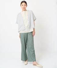 NGLGV28230 GIANNI LO GIUDICE(ジャンニ ロ ジュディチェ) [洗える・リバーシブル]クールドットフルレングスパンツ カーキ