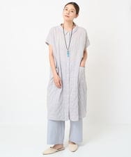 NGLGV28230 GIANNI LO GIUDICE(ジャンニ ロ ジュディチェ) [洗える・リバーシブル]クールドットフルレングスパンツ カーキ