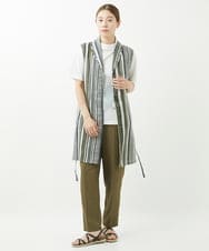 NGLGV52230 GIANNI LO GIUDICE(ジャンニ ロ ジュディチェ) [洗える・日本製]ソアトリュフヴィンテージ加工パンツ カーキ