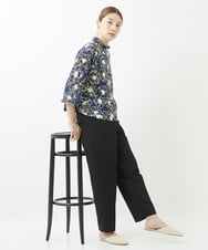 NGLGV52230 GIANNI LO GIUDICE(ジャンニ ロ ジュディチェ) [洗える・日本製]ソアトリュフヴィンテージ加工パンツ ブラック