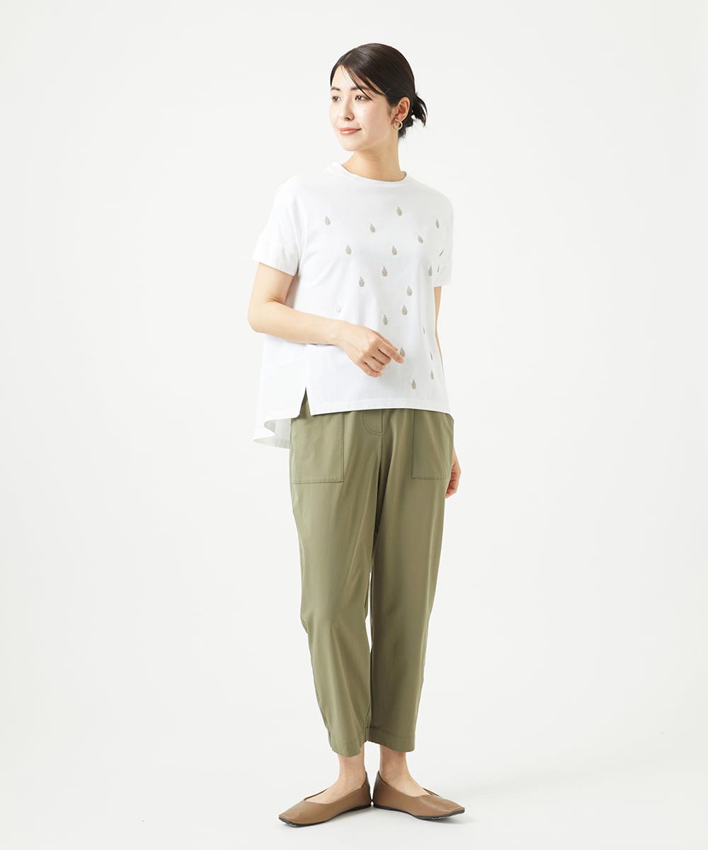 NGLHA01230 GIANNI LO GIUDICE(ジャンニ ロ ジュディチェ) [洗える・撥水加工]ナイロンリぺレントパンツ カーキ