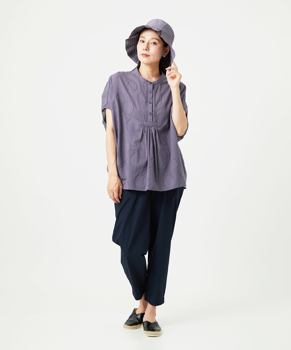 NGLHA01230 GIANNI LO GIUDICE(ジャンニ ロ ジュディチェ) [撥水加工・洗える]ナイロンリぺレントパンツ ネイビー