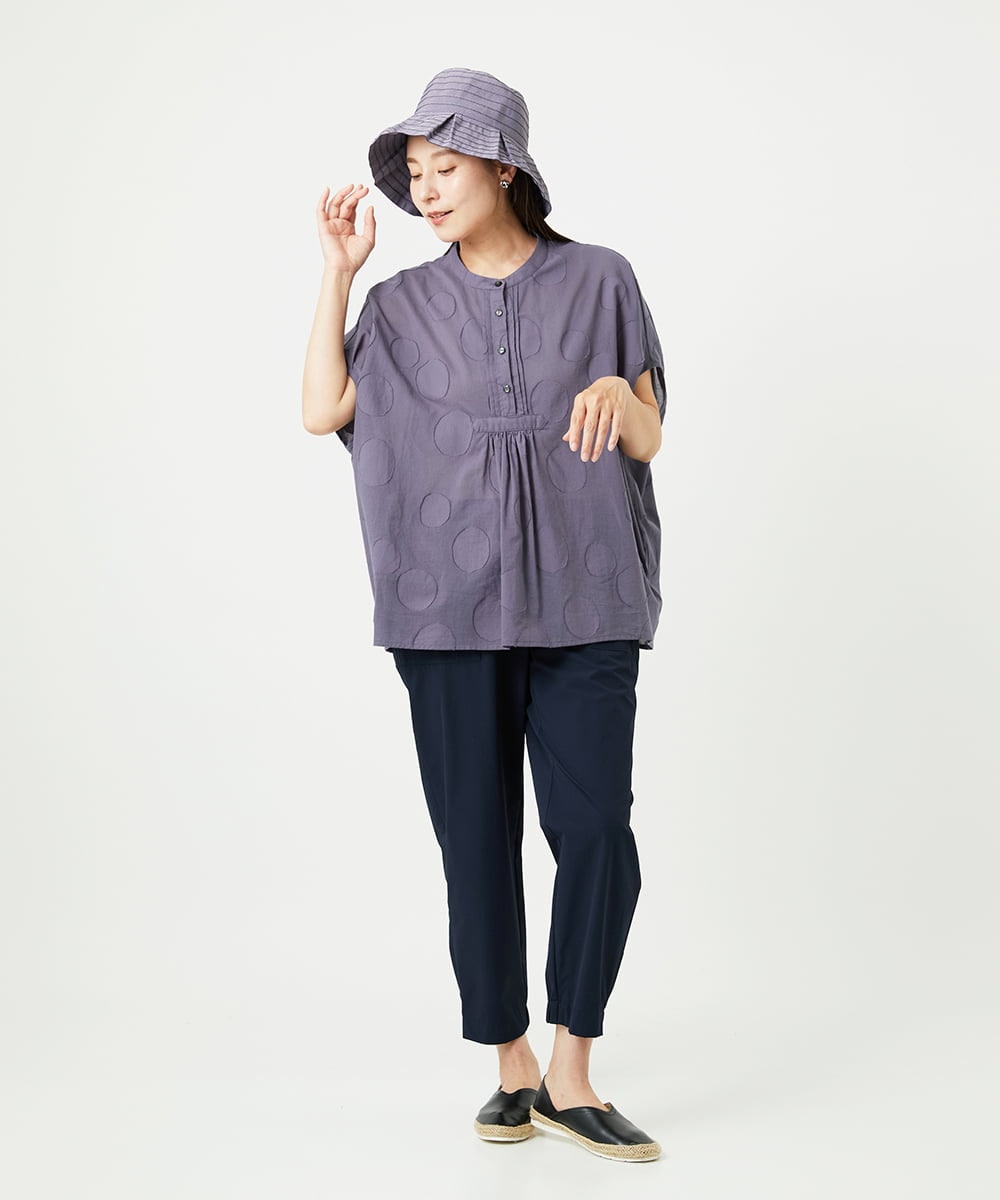 NGLHA01230 GIANNI LO GIUDICE(ジャンニ ロ ジュディチェ) [撥水加工・洗える]ナイロンリぺレントパンツ ネイビー