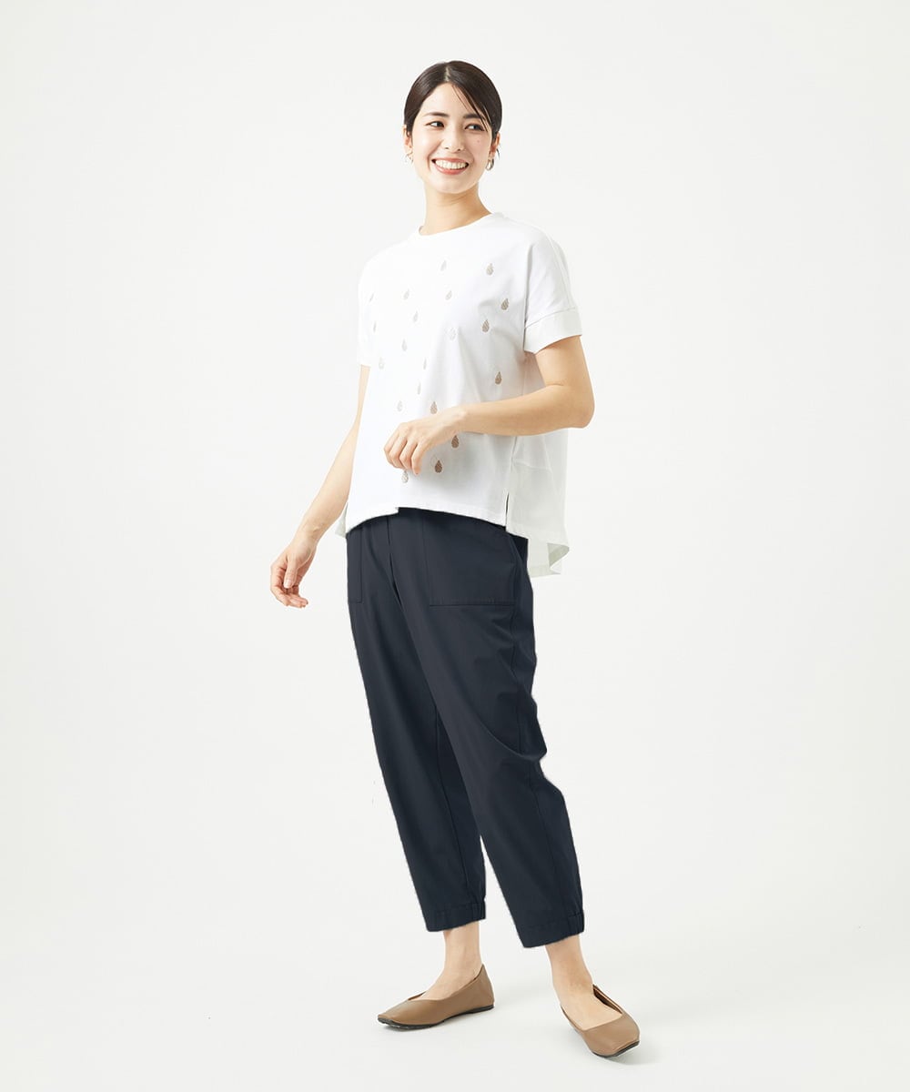 NGLHA01230 GIANNI LO GIUDICE(ジャンニ ロ ジュディチェ) [洗える・撥水加工]ナイロンリぺレントパンツ ネイビー