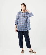 NGLHA01230 GIANNI LO GIUDICE(ジャンニ ロ ジュディチェ) [撥水加工・洗える]ナイロンリぺレントパンツ ネイビー